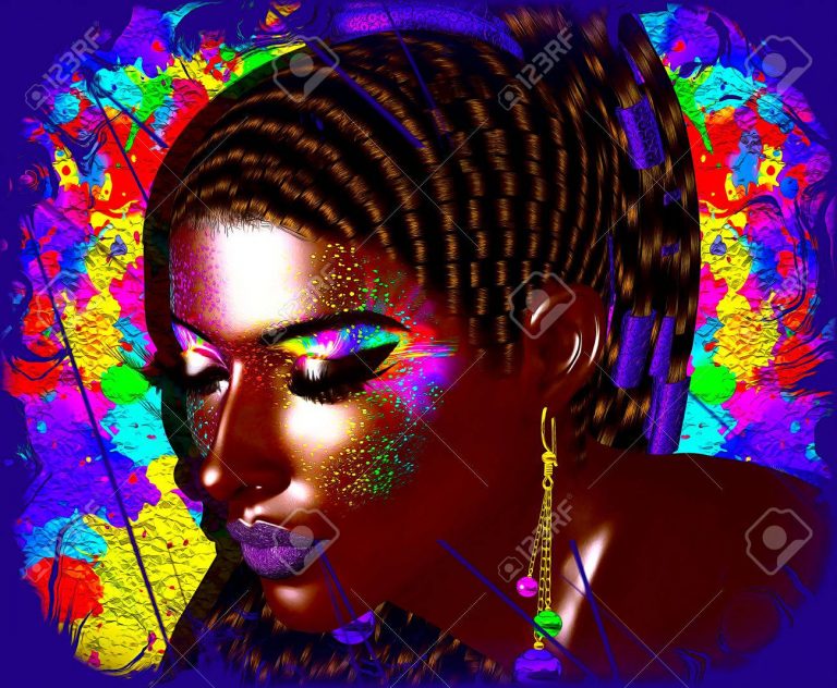 abstract african woman