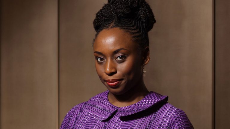Author Chimamanda Ngozi Adichie photographed at One Aldwych